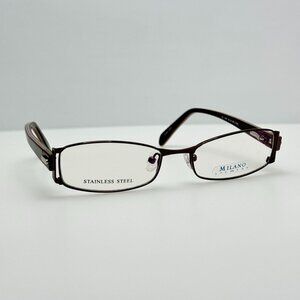 Milano Eyeglasses Eye Glasses Frames 1569 Cafe 50-18-140